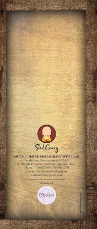 Soul Curry- Multi Cuisine Restaurant menu 8