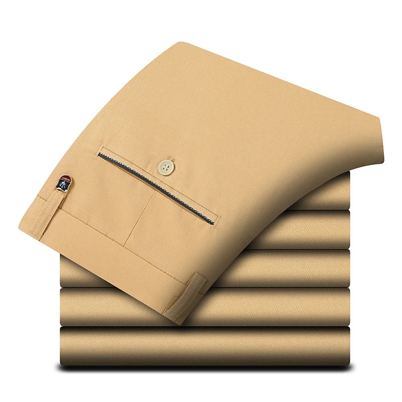 Heren Slim Fit Katoenen Lange Broek Eenvoudige Herenbroek, Slanke Pasvorm, Comfortabel en Veelzijdig, Ideaal voor Dagelijks Gebruik