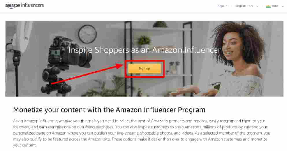 Amazon Influencer बन कर से पैसे कमाए