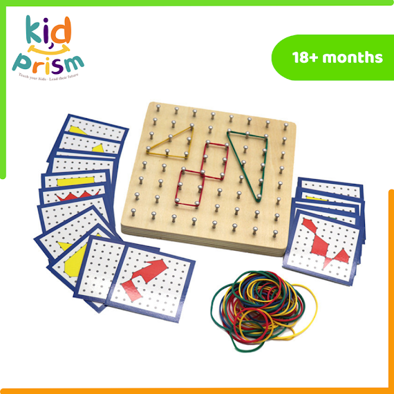 Giáo Cụ Toán Học Geoboard Giúp Bé Phát Triển Trí Thông Minh Hình Học Và Sự Sáng Tạo (Đồ Chơi Giáo Dục)