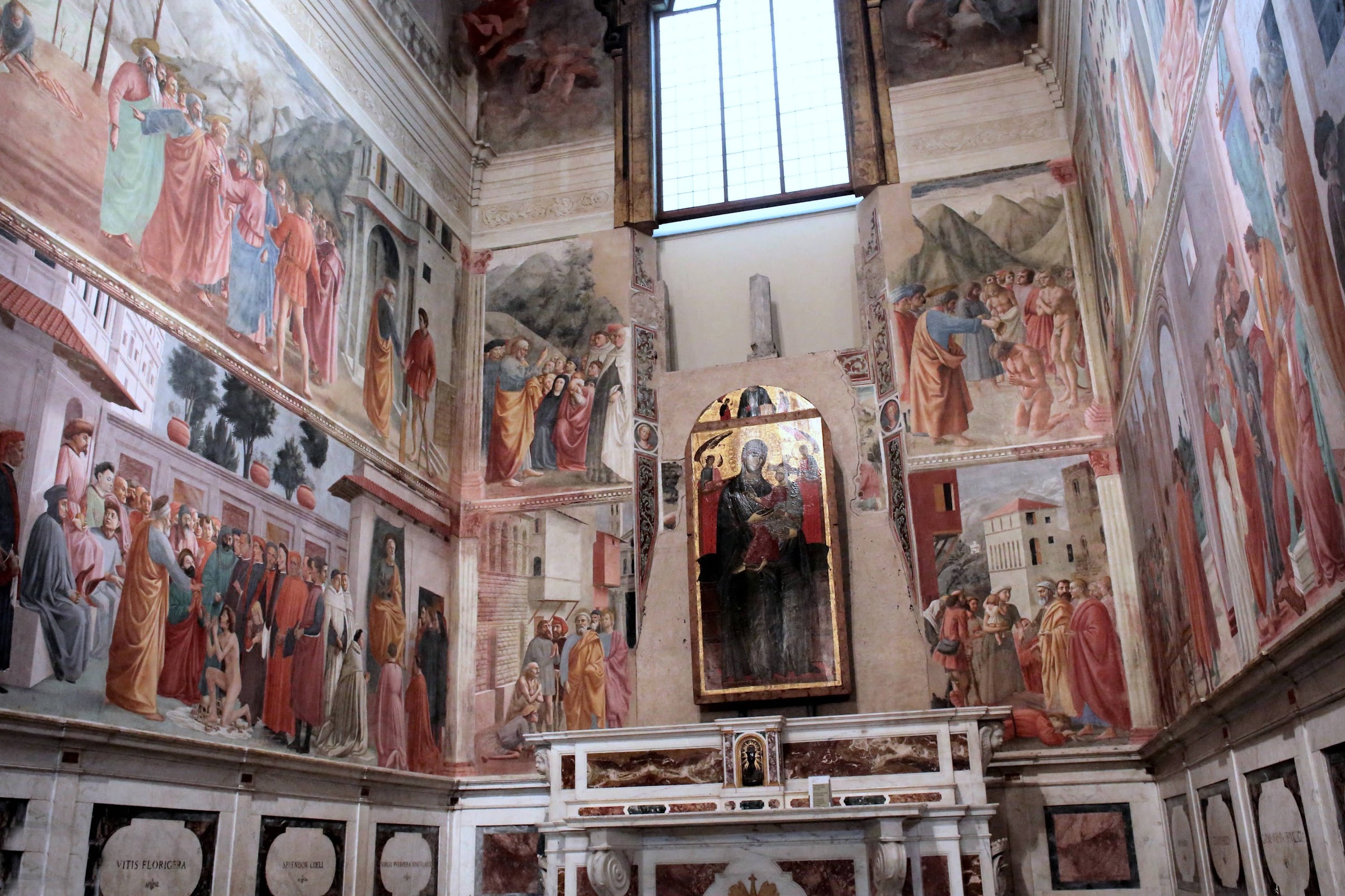 Masolino, Masaccio e Filippino Lippi, affreschi nella Cappella Brancacci, Santa Maria del Carmine, Firenze