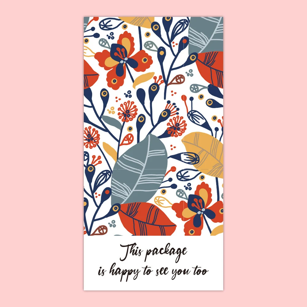 Title 3, Green Leaf Rectangular Sticker Gift Box perfect...