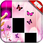 Cover Image of Download magic piano tiles pink butterfly 1.0 APK
