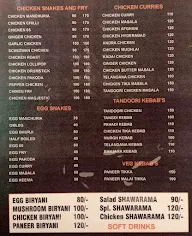 Padmavathi Food Court menu 1