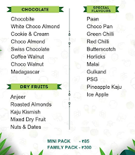 Gatox Natural Ice Cream menu 5