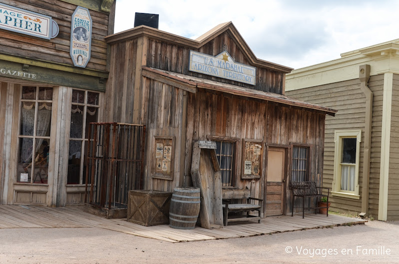 Old tucson studios - Main street, Bureau du Sheriff