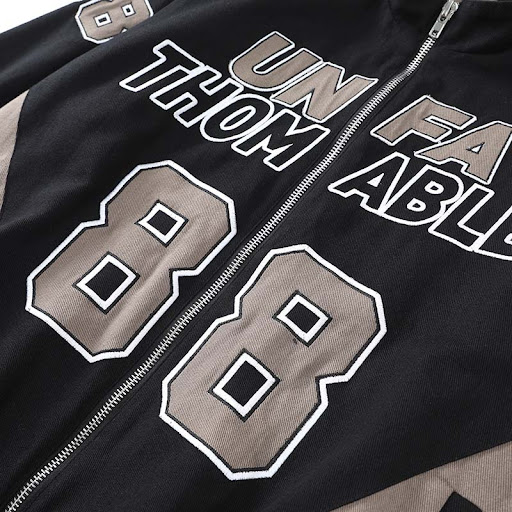 Title 9, Retro Alphabet Digital Heavy Embroidery Motorcy...