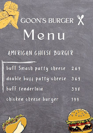 Goon's Kitchen menu 1