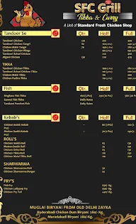 SFC Grill Tikkas And Curry menu 7