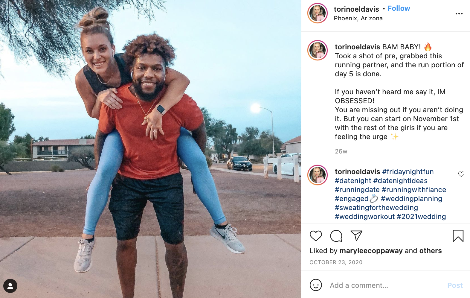 couple exercising together