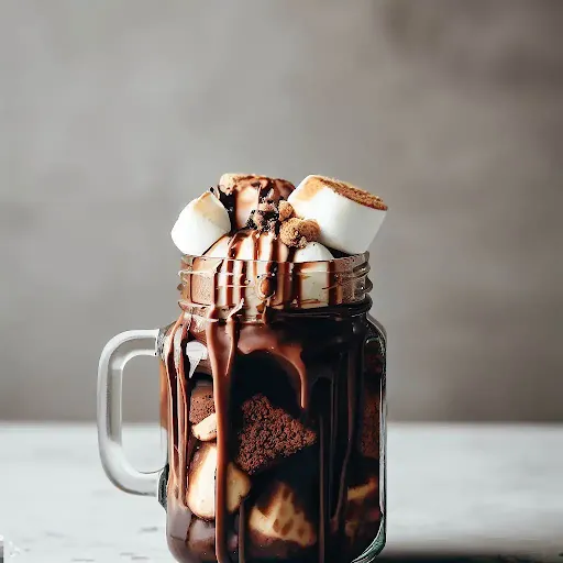 Marshmallow Hot Chocolate Fudge Sundae