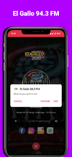 Screenshot El Gallo 94.3 FM