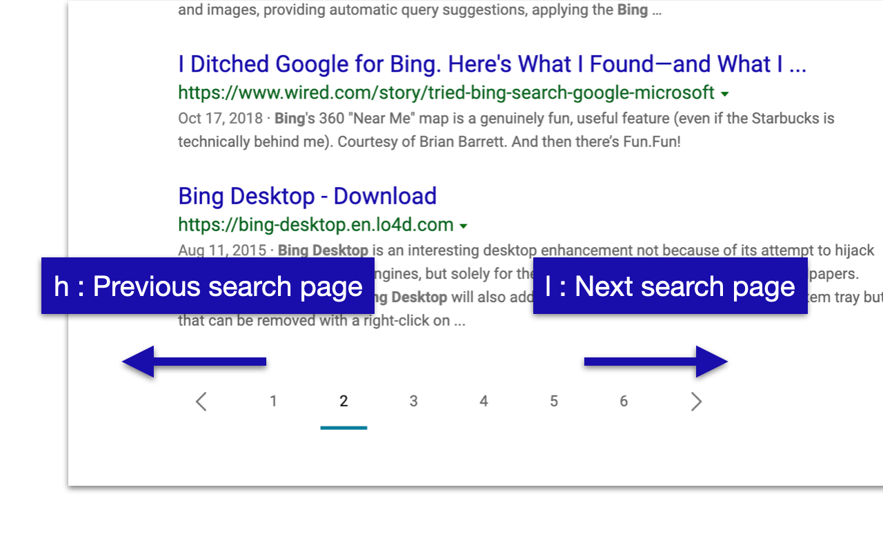 Bingoogle Shortcuts - Browse with Keyboard Preview image 4