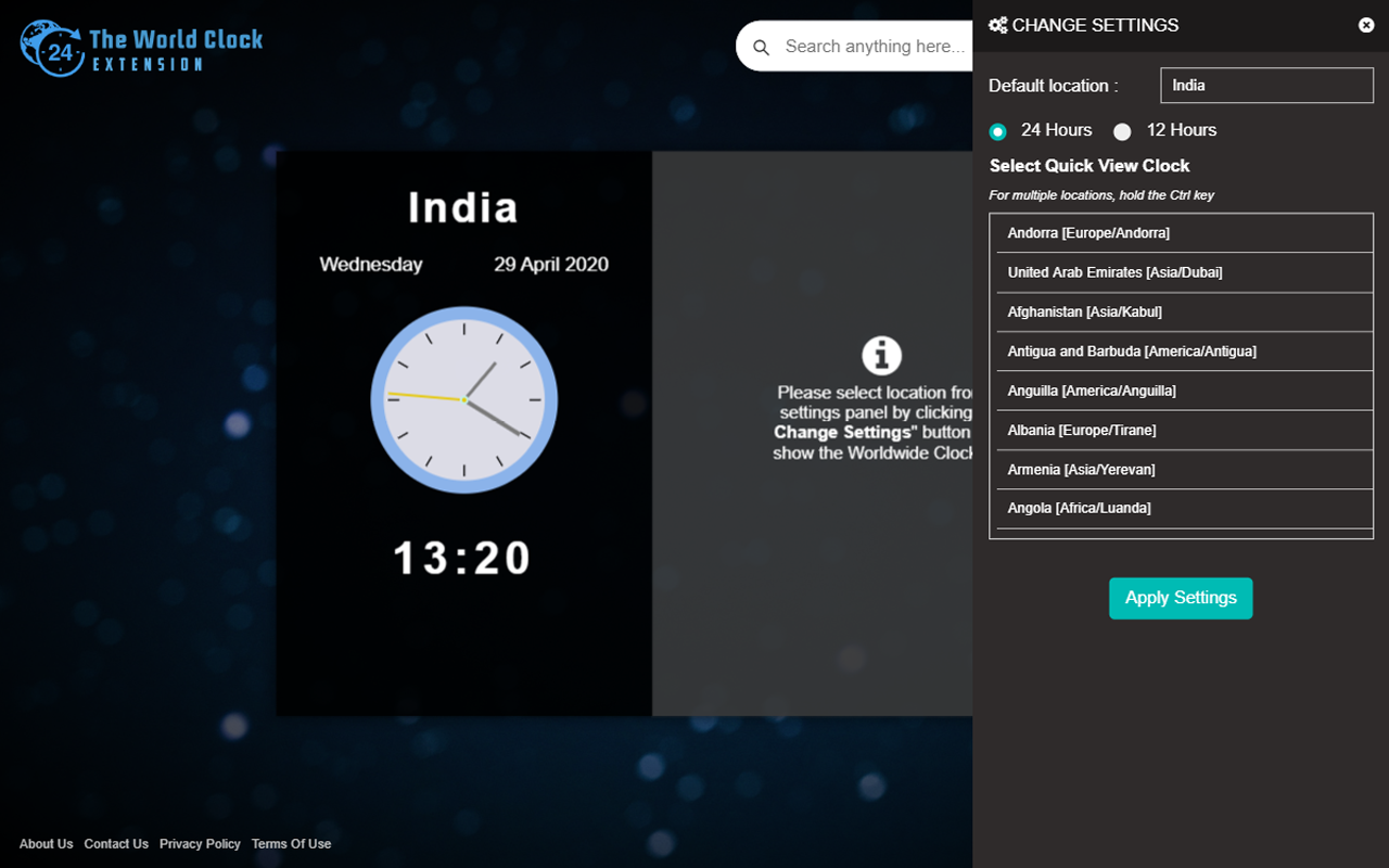 The World Clock Extension Preview image 1