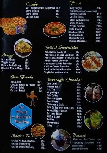 Insta Burger Cafe, Kaushik Enclave menu 