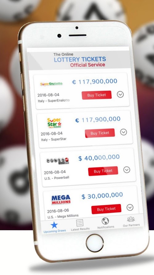 Android application OnlineLotto screenshort