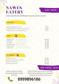 Nawes Eatery menu 1