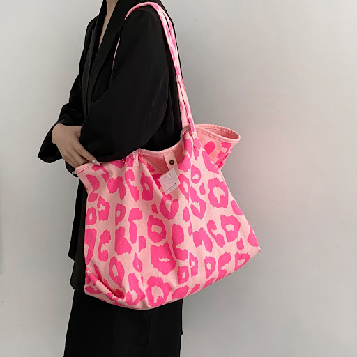 Title 3, Large Capacity Tote Bag Animal Print Canvas for...