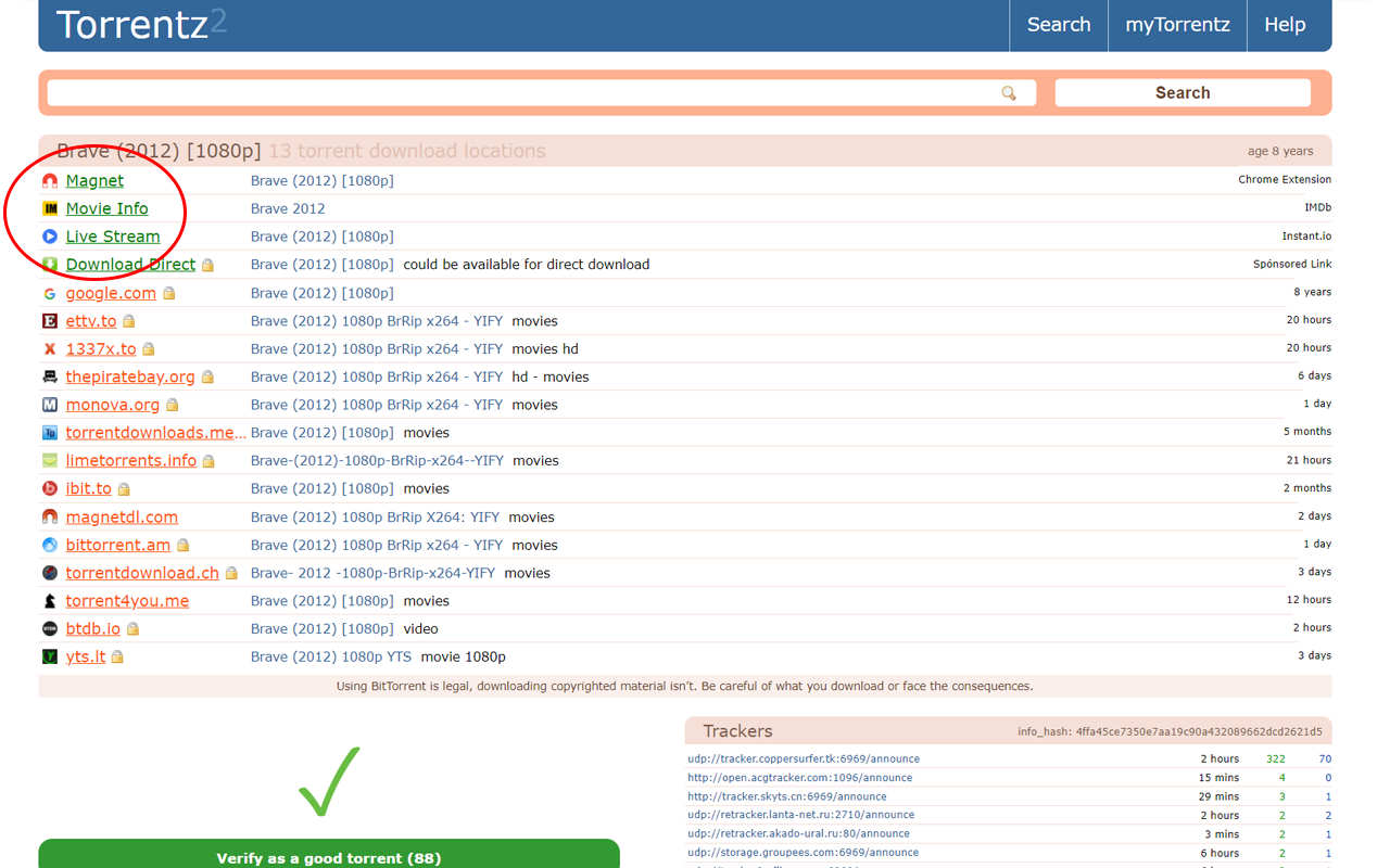 Torrentz2 Magnet & IMDb + Preview image 1