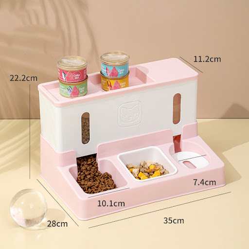 Title 3, Automatic Pet Feeder and Cat Water Dispenser wi...