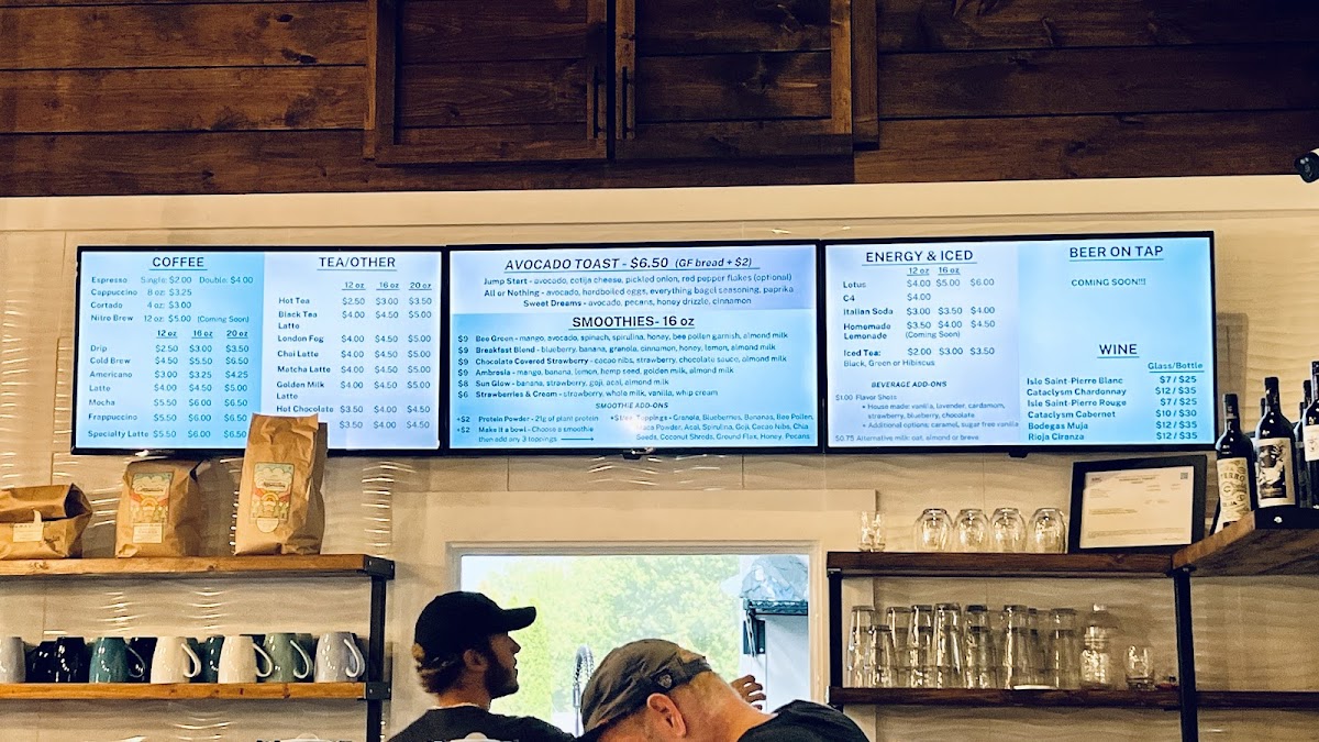 Cognative Brew House gluten-free menu