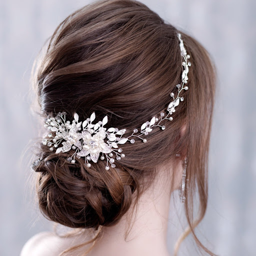 Title 3, Handmade gold and silver rhinestone alloy headd...