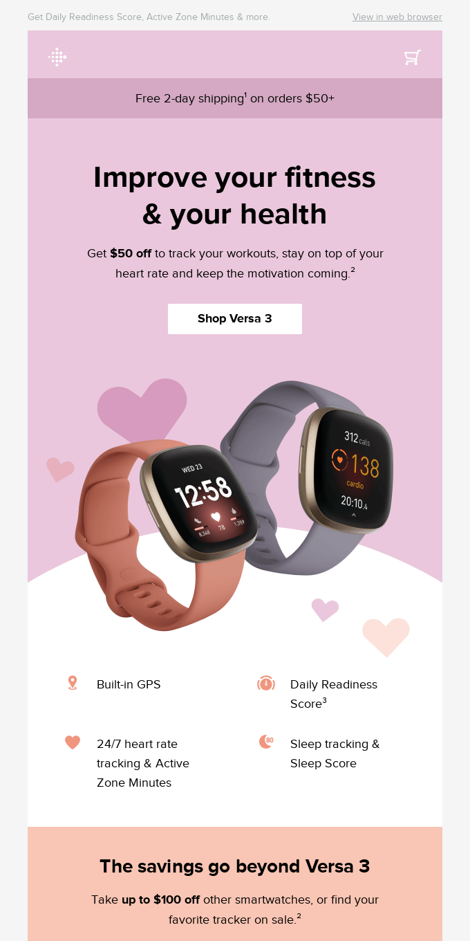 Valentine's Day Email Template - Product Placement