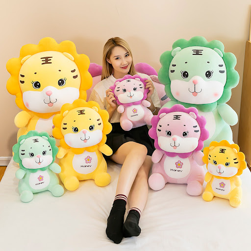 Title 2, Cute Down Cotton Tiger Doll Plush Toy A soft an...