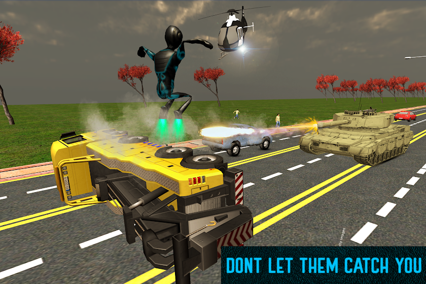 Flying Stickman Crime Hero Screen 3