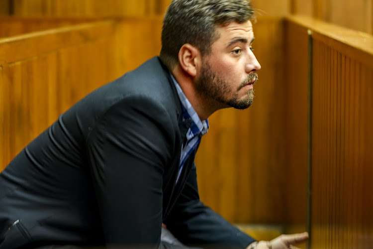 Reghard Groenewald in the dock at the high court in Cape Town.