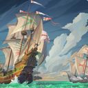 Pirate Ships in Naval Battle | 1366x768