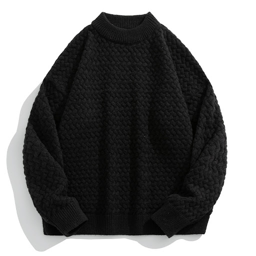 Title 3, Mens loose Japanese twist knitted sweater. Pro...