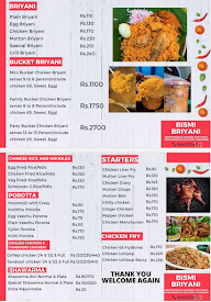 Bismi Biriyani Centre menu 1