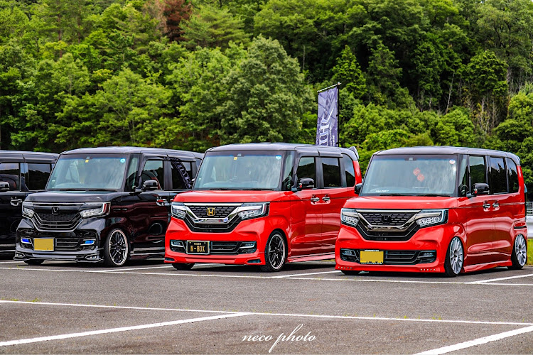 Nボックスカスタムの6月11日キングオブKカーイベント・梅雨の晴れ間・一眼・エヌボックスカスタムに関するカスタム事例の投稿画像2枚目