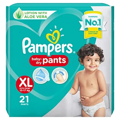 Pampers Diaper Pants Xl Lotion With Aloe Vera - 21 pcs