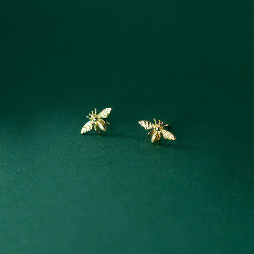 Title 5, Fashion Bee Ear Studs Female Cute. These adorab...
