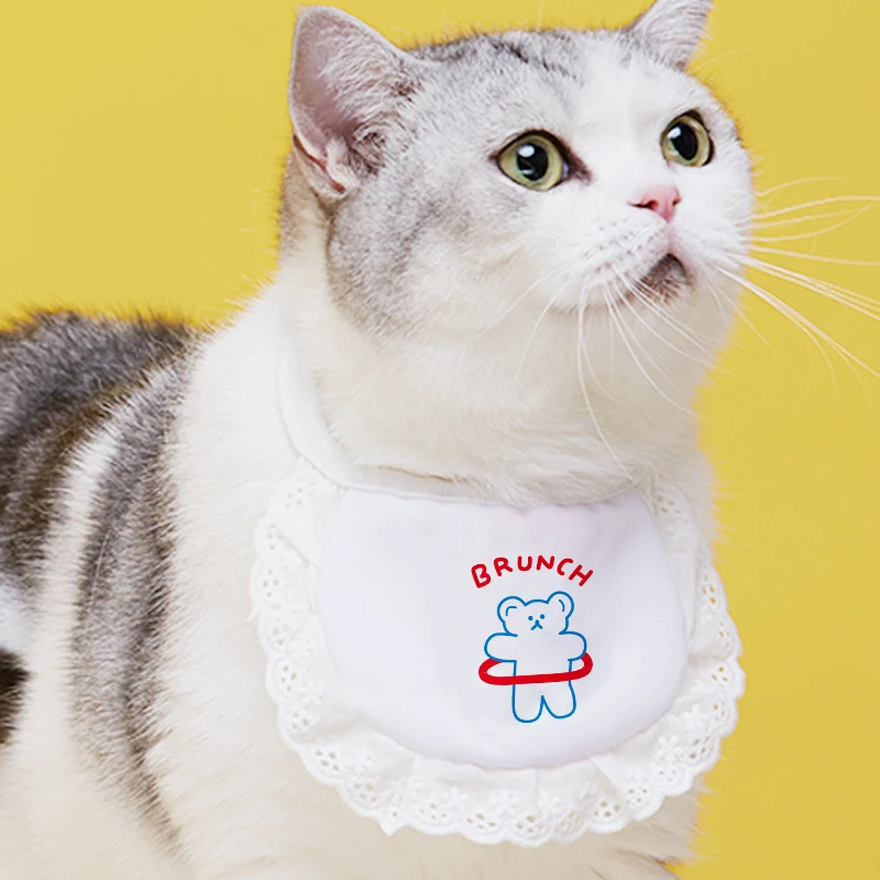 Title 4, Kedi salya havlusu tasması önlüğü sevimli. Kedi...