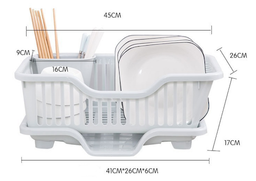Title 1, Kitchen countertop dish drain tray water rack. ...