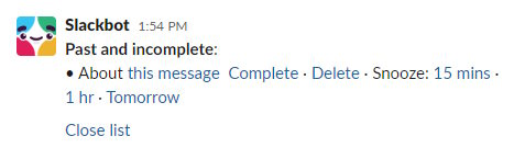 slack reminders