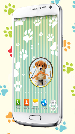 Sweet Puppy Analog Clock