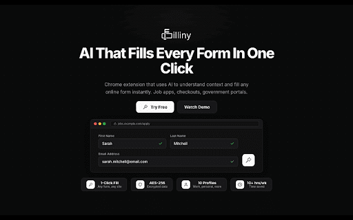 Filliny - AI Form Filling Assistant screenshot 6