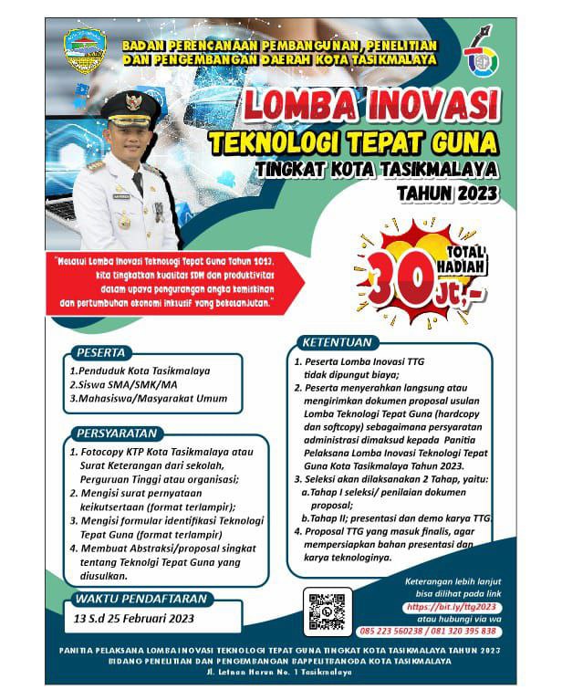 INFO LOMBA INOVASI TEKNOLOGI TINGKAT KOTA TASIKMALAYA