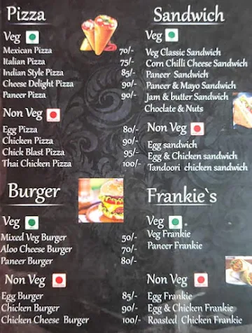 Cone Pizza menu 