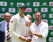 Man of the Series Duanne Olivier of South Africa during the 2018/19 Castle Lager 3rd Test Series match between South Africa and Pakistan at the Wanderers Stadium, Johannesburg on 14 January 2019.