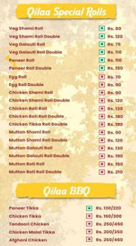 The Qilaa Taste Of Lucknow menu 1