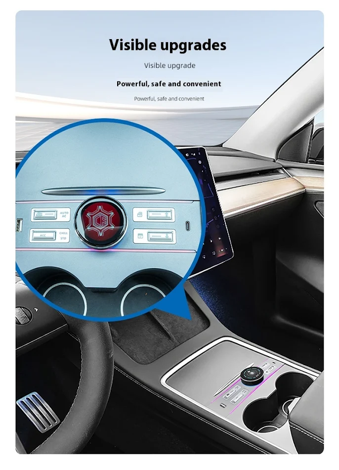 Base de Expansión Inteligente LCD Multifuncional para Modificación del Coche Model3Y Control Total y Funcionalidad Mejorada