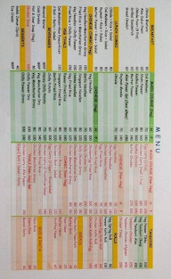 Northern Handi menu 2