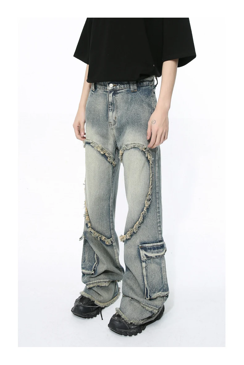 Title 3, Jeans casual lavati Niche Deconstructs Heavy In...