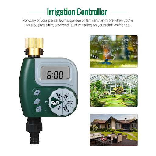 Title 5, Programmable Digital Hose Faucet Timer, Battery...