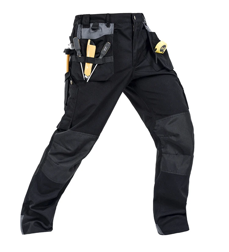 Herfst werkbroek met meerdere zakken, stevig, voor machinereparatie, los, comfortabel en duurzaam voor de herfst.